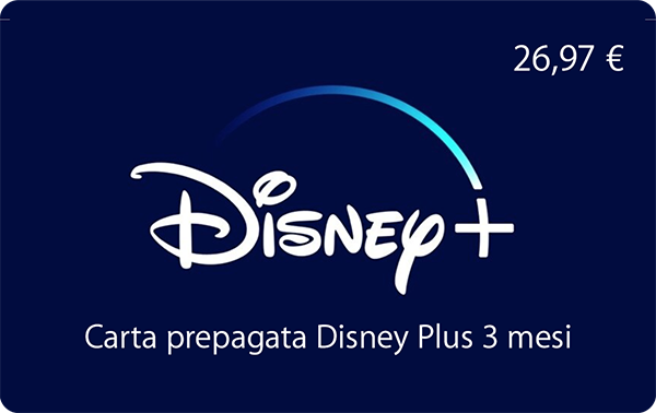 Abbonamento Standard Disney Plus 3 mesi €26,97