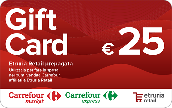 Gift Card Etruria Retail €€25