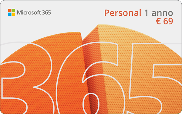 Microsoft Office 365 Personal abbonamento 1 anno €69
