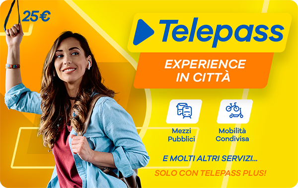 Card Telepass – Mezzi Pubblici, Mobilità condivisa e molto altro €25